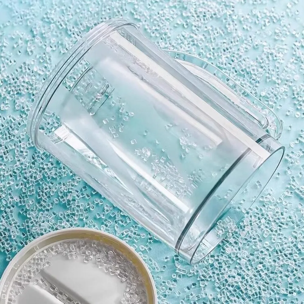 Plastic Cold Drink Chilled Cups Washable Large Capacity Ice Coffee Cup Reusable Transparent Double Interlayer Cup Barbecue