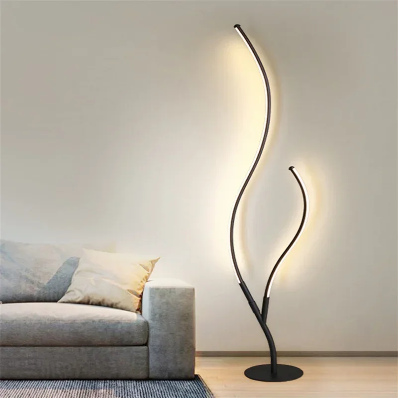 

Современная индивидуальная креативная Напольная Лампа в форме ветки, светодиодная лампа для гостиной, спальни, кабинета, лампы в стиле фонарей