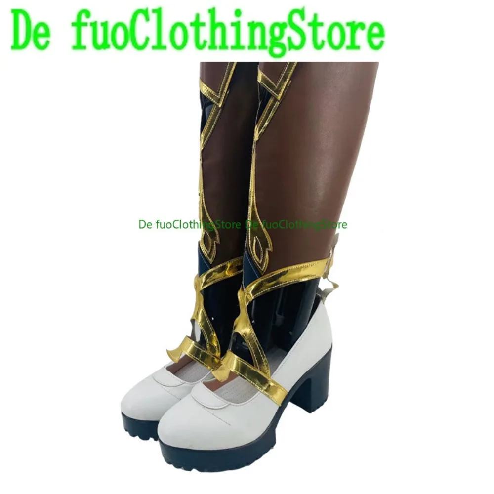 أحذية جينشين إمباكت كافيه التأثيرية أحذية لعب الأدوار وأحذية حفلات الهالوين ملابس ديفو #5