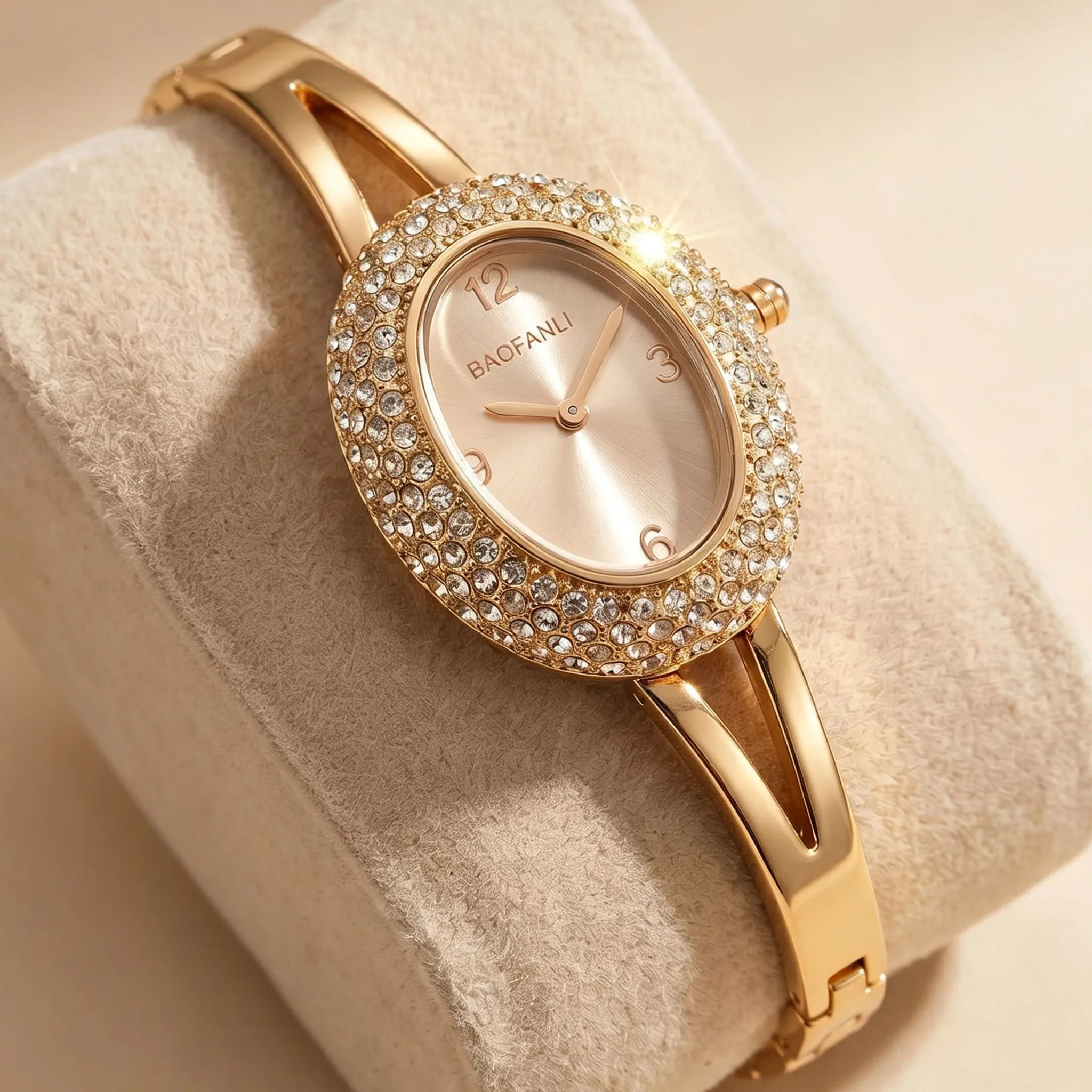 BAOFANLI Women Watch for Girls Small Size Mini Dial Quartz Reloj oval Gold Sliver Tone Orologio Ladies Wristwatch Niche Clock