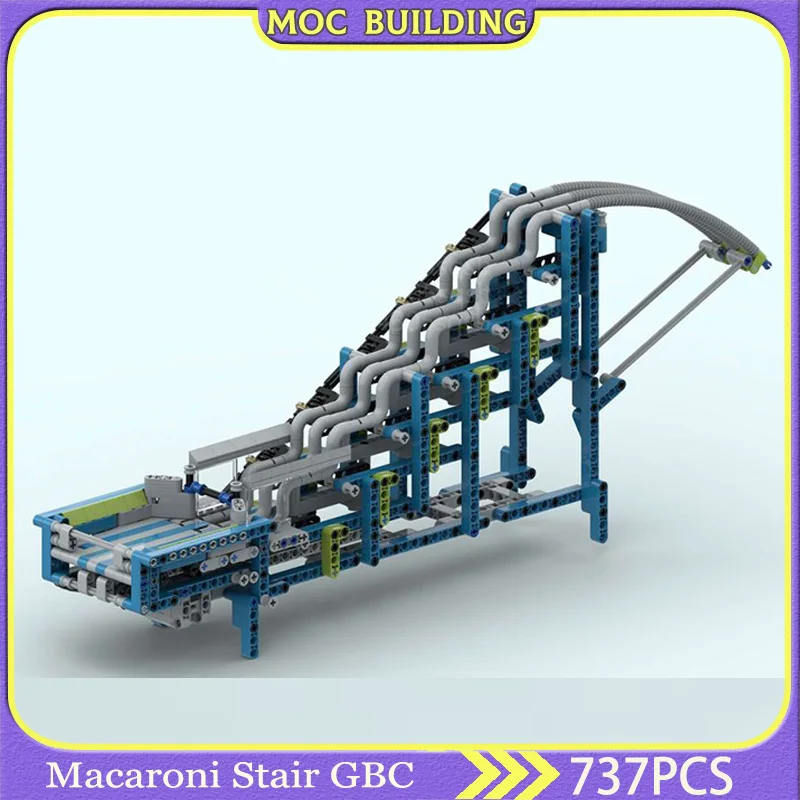 

Building Block Macaroni Stair GBC Module Technology Bricks Sport Ball Toy Education Model Creative Xmas Gift