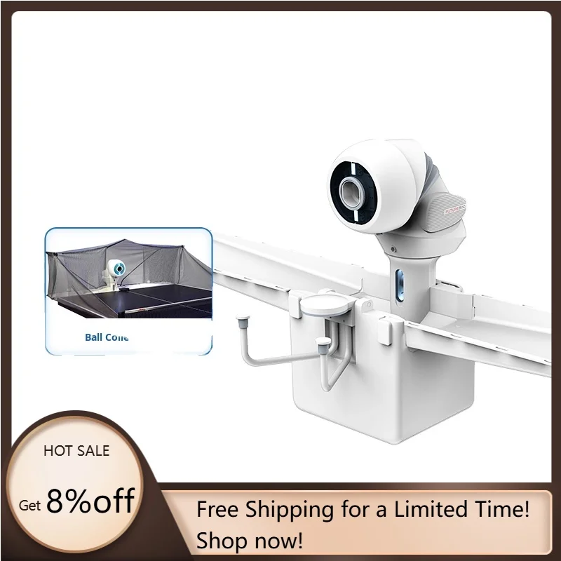 Profesjonalna maszyna do tenisa stołowego STLF OMNI, sterowana aplikacją, z darmowym programowaniem, przenośny trener do ćwiczeń w domu, robot do tenisa stołowego.