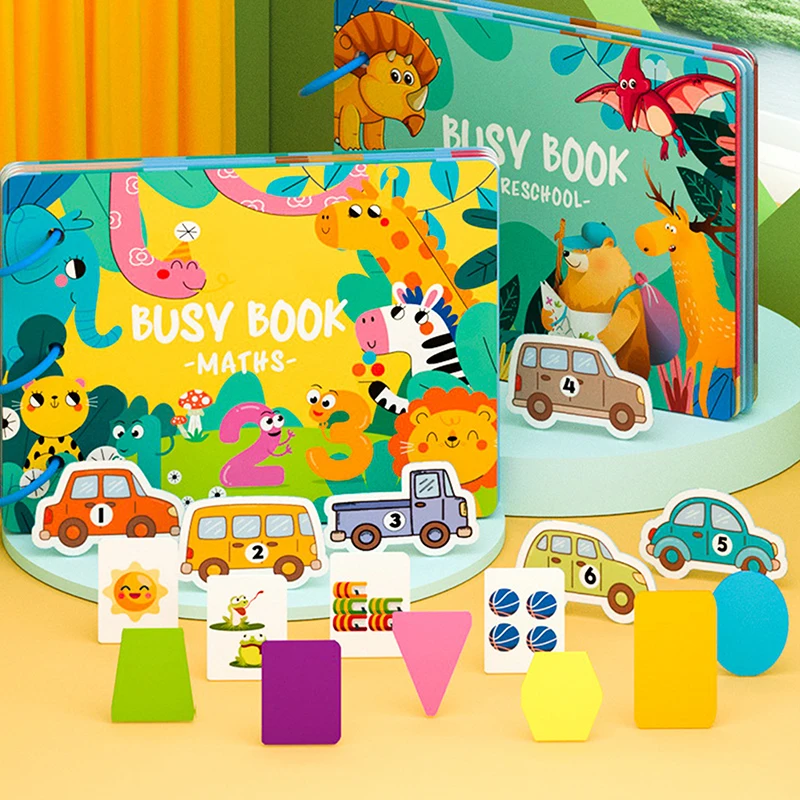 

Наклейки на сцены Монтессори, детские головоломки «сделай сам», многоразовые книги, мультяшные обучающие познавательные игрушки, подарок для детей