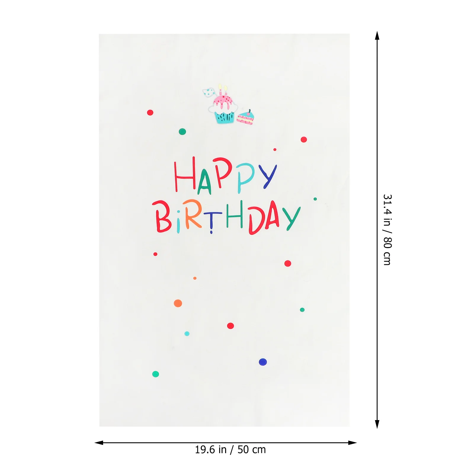 

Happy Birthday Backdrop Polyester Simple Elegant Birthday Party Photo Background Wall Decoration Party Decoration Supplies