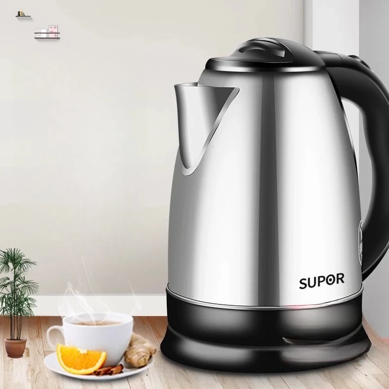 

Электрический чайник из нержавеющей стали 304, 2 л, водонагреватель большой емкости, быстрое кипячение, защита от сухого хода, безопасный нагрев, чистый вкус