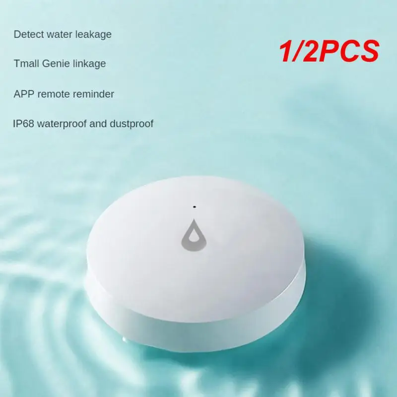 

1/2PCS Smart Home Highly Sensitive Easy Installation Smart Home Compatible Real-time Water Detection Prevent Water Damage