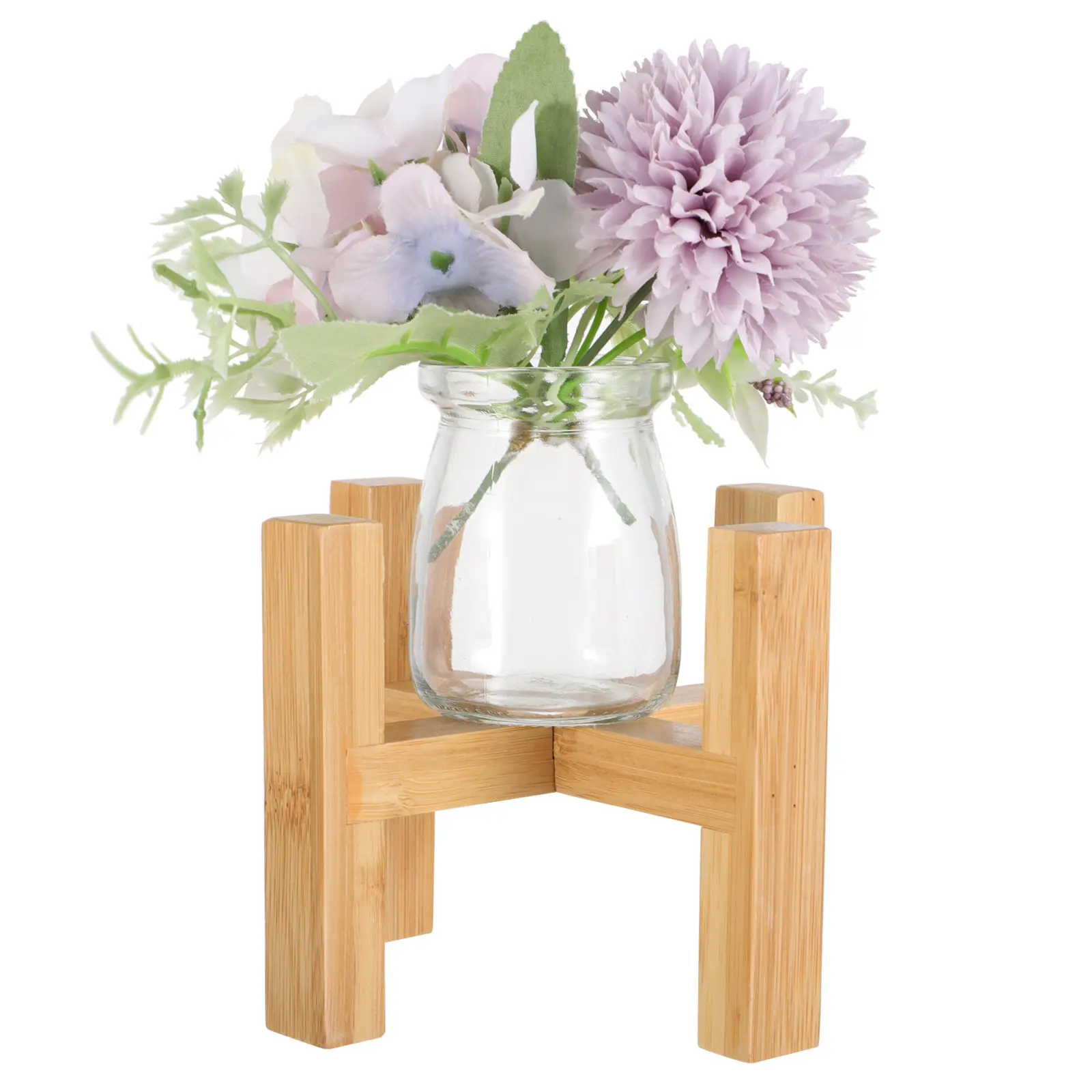 Wooden Plant Flower Pot Rack Stable Stand Home Garden Bonsai Holder Rustic Plant Holder Flower Pot Rack Flowerpot Stand