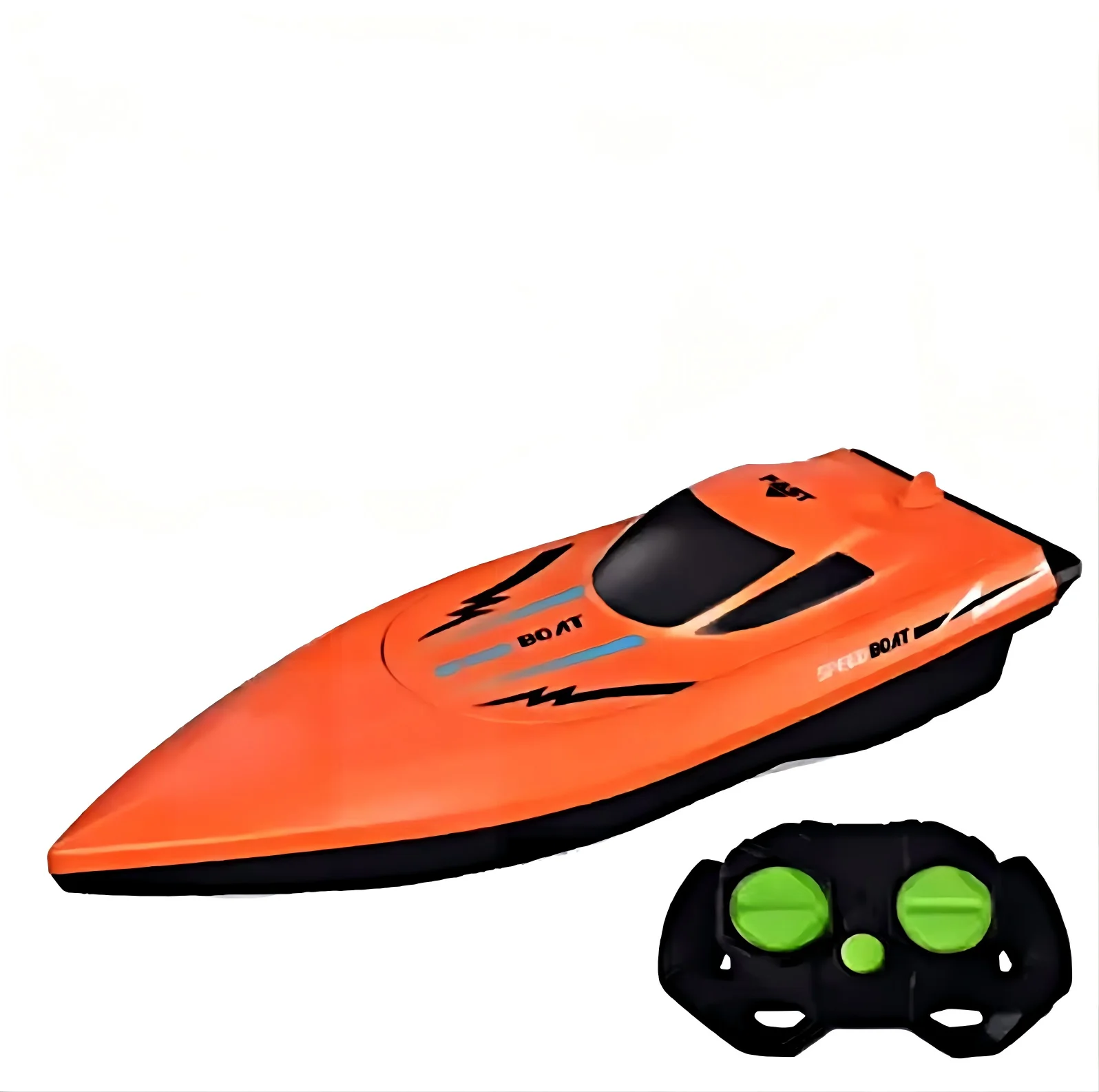 لعبة قارب التحكم عن بعد عالية السرعة للأطفال، قارب سريع كهربائي غاطس، نموذج باخرة مقلد للأولاد المائية