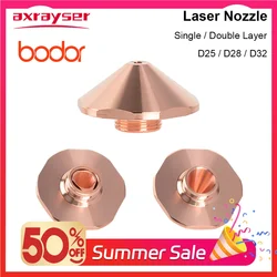 Bodor Nozzle Laser Cutting Nozzles All Types D25 D32 D28 H15 for Precitec Bodor CNC Fiber Machine Double/Single Caliber 1.0-5.0