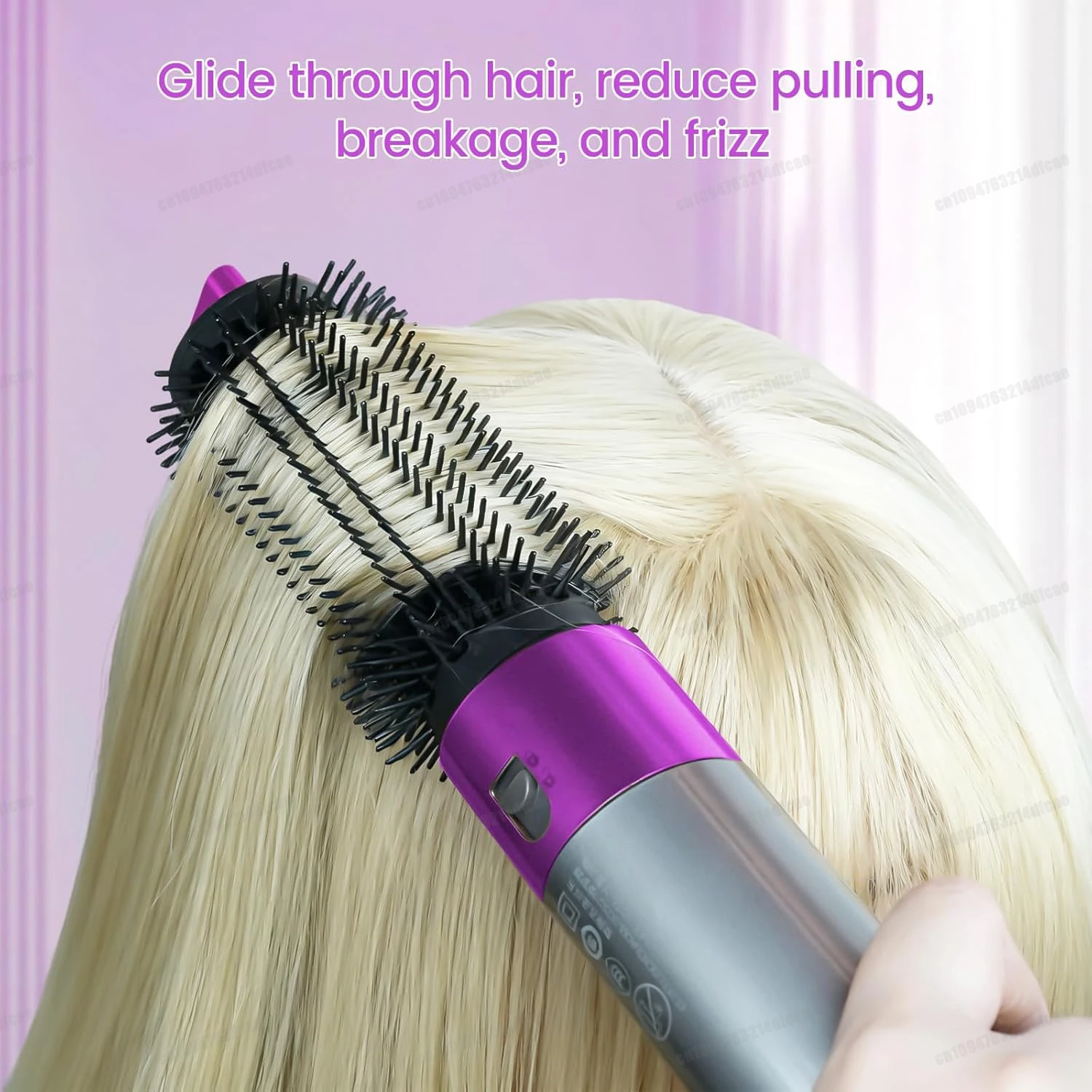Upgraded 38mm Round Volumizing Brush For Dyson Airwrap Accessories HS01/05/08 &SencimenX9 Bristle Straight&Curls Styling Brush view 3