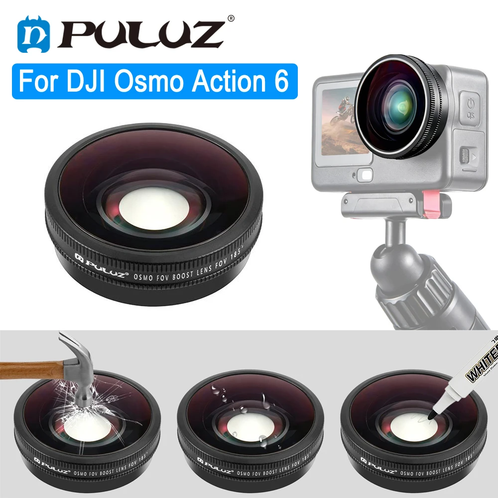 PULUZ 185 Degree Wide Angle Lens Camera FOV Boost Lens For D