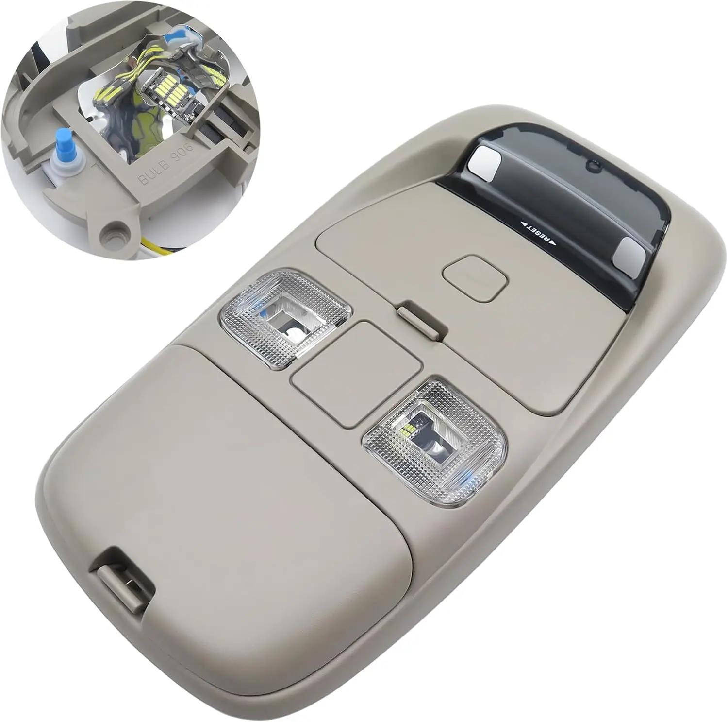 

Overhead Console Dome Map LED Light for Dodge Ram 1500 2500 3500 1999-2002 Replaces SN96TL2AA OEM Interior Reading Lamp