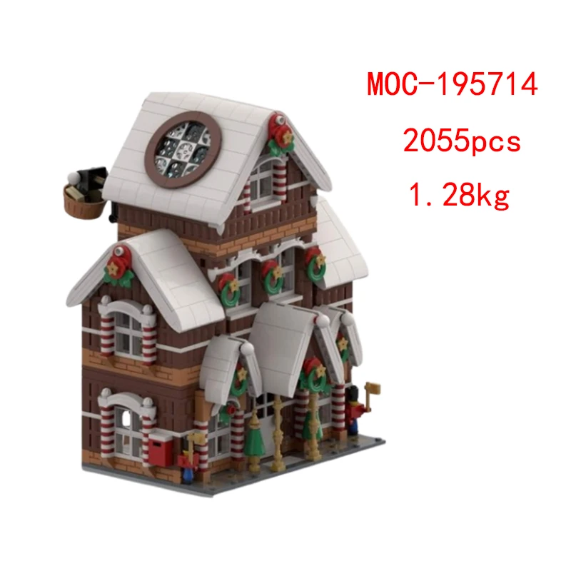 Spot MOC-195714 199764 Small Particle Assembled Building Blocks Castle Architecture Series Model Toy Gift