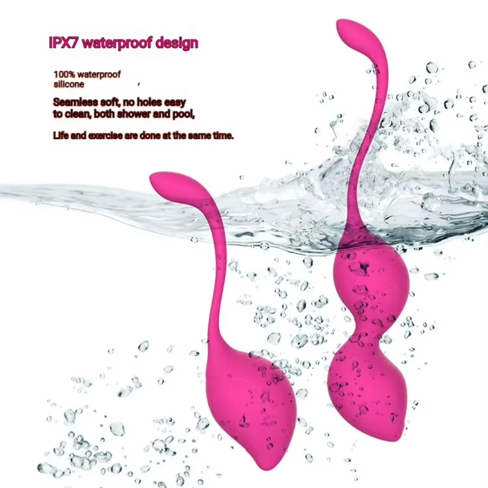 Wireless Remote Control Vibrating Kegel Balls 3pcs Food-Grade Silicone 10 Speed Pelvic Floor Trainer Waterproof USB Wholesale view 5