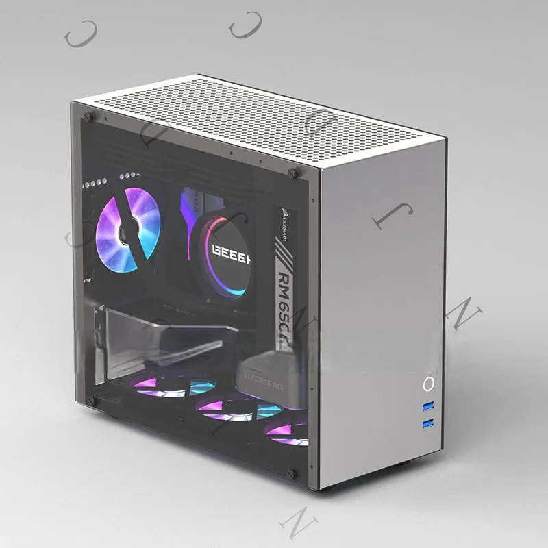 GEEEK M8 MATX Motherboard ATX Power Supply 240Mm 120Mm Cooler Aluminum Side Panel PC