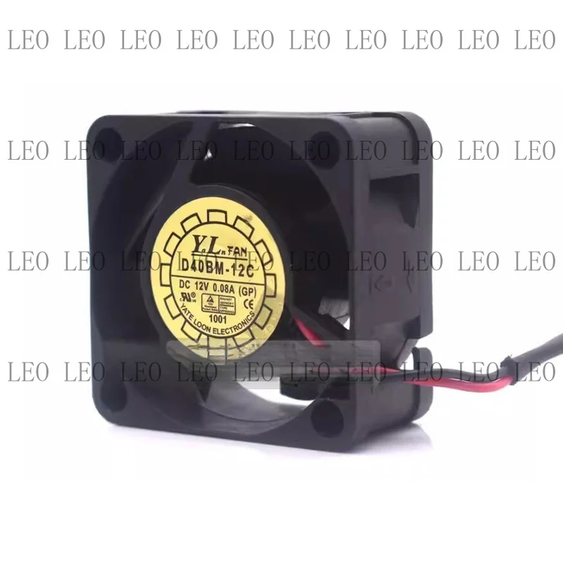 MY For Y.L.FAN D40BM-12C 4020 DC12V 0.08A 4CM 2-wire silent ball cooling fan