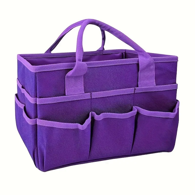 1pcs Multipocket Storage Bag Large Capacity Craft Sewing Organizer Portable Foldable Handbag Fashionable handbags