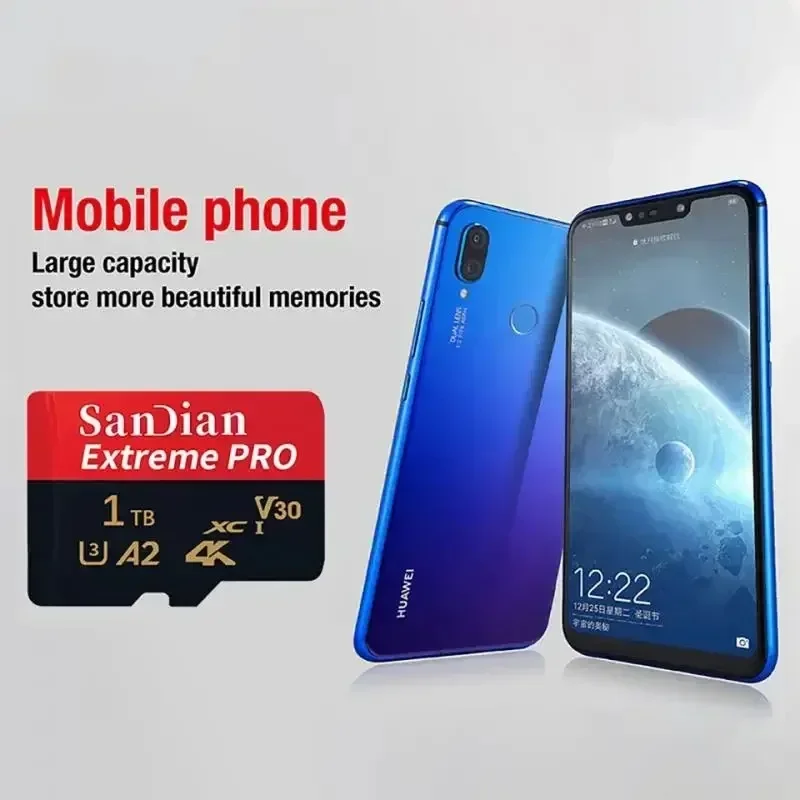 Original Micro TF SD Card Mini SD Class10 128GB 256GB 512GB High Speed Write Super Compatibility Phone Camera Meomory Card