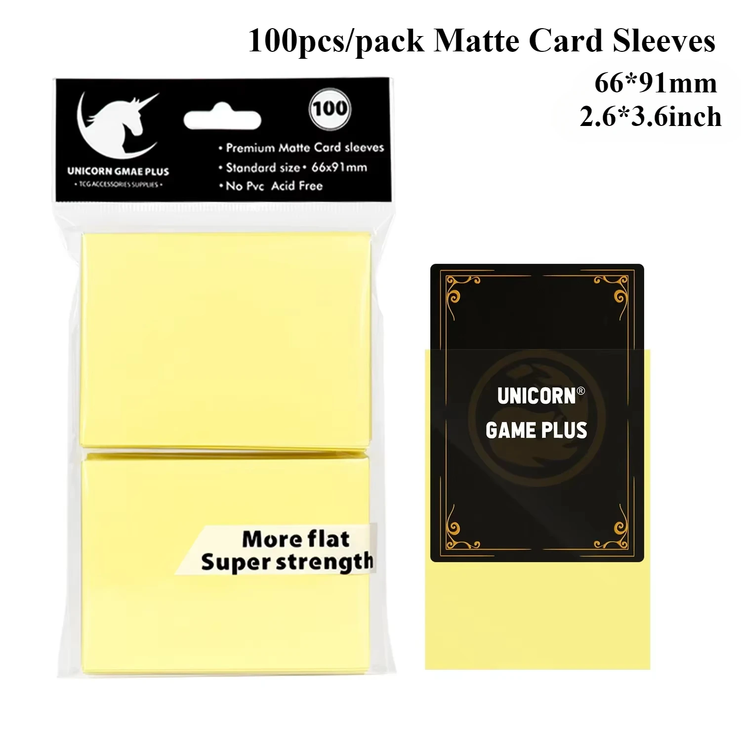 100PCS 66x91mm Matte Standaard Maat Kaart Mouwen TCG Trading Cards Protector Voor Tarot Shield Bordspellen magische Cover PKM