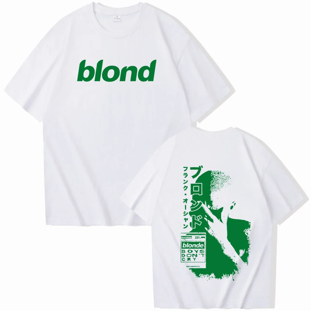 Camisetas Unisex de manga corta con cuello redondo, blonde Frank Ocean, Harajuku, regalo para fanáticos