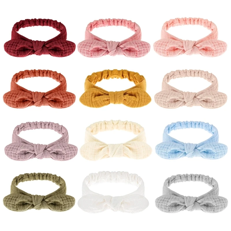 Toddler Headband Elastic Hair Bows Wide Hair Bands for Baby Unisex Child Headdress Skin Friendly Girls Spring Headpiece