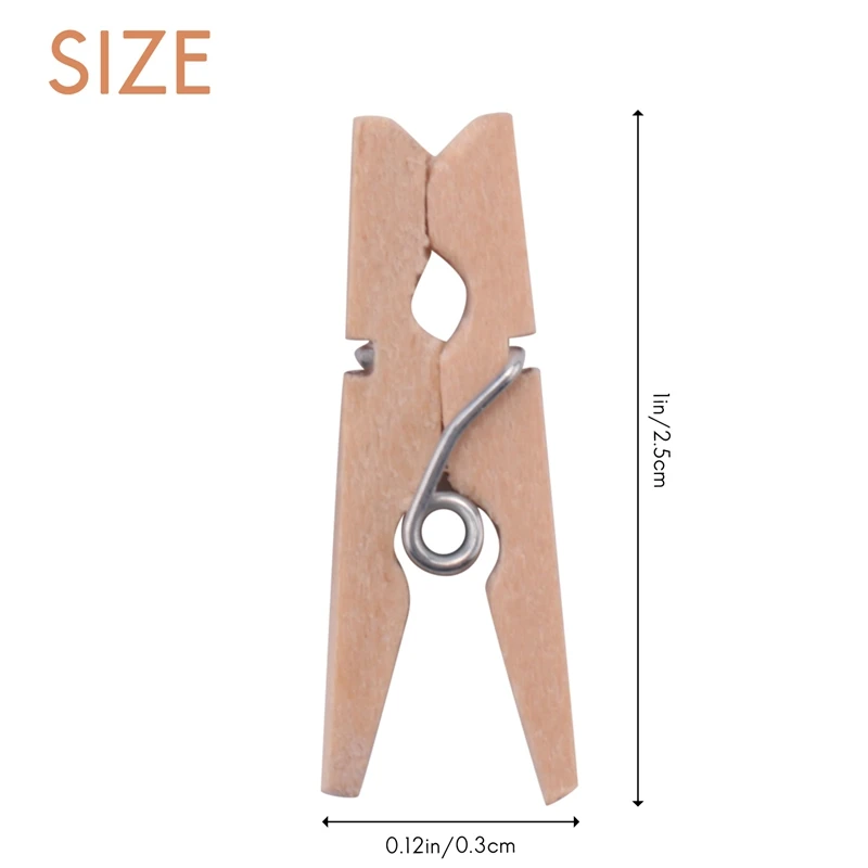 Pinzas para ropa resistentes al aire libre, pinzas para la ropa de madera pequeñas con agarre fuerte, miniperclips duraderos, alfileres para fotos, manualidades
