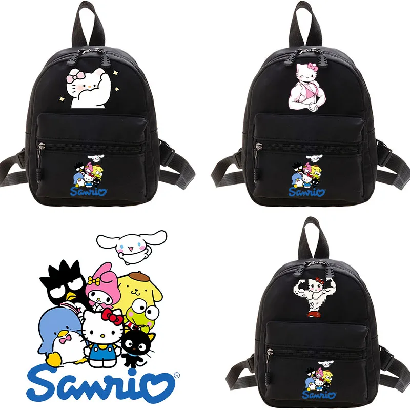 Sanrioes Hellokitty Melody Women's Mini Backpack New Popular College Style Design Backpacks Convenient Travel Simple Leisure Bag