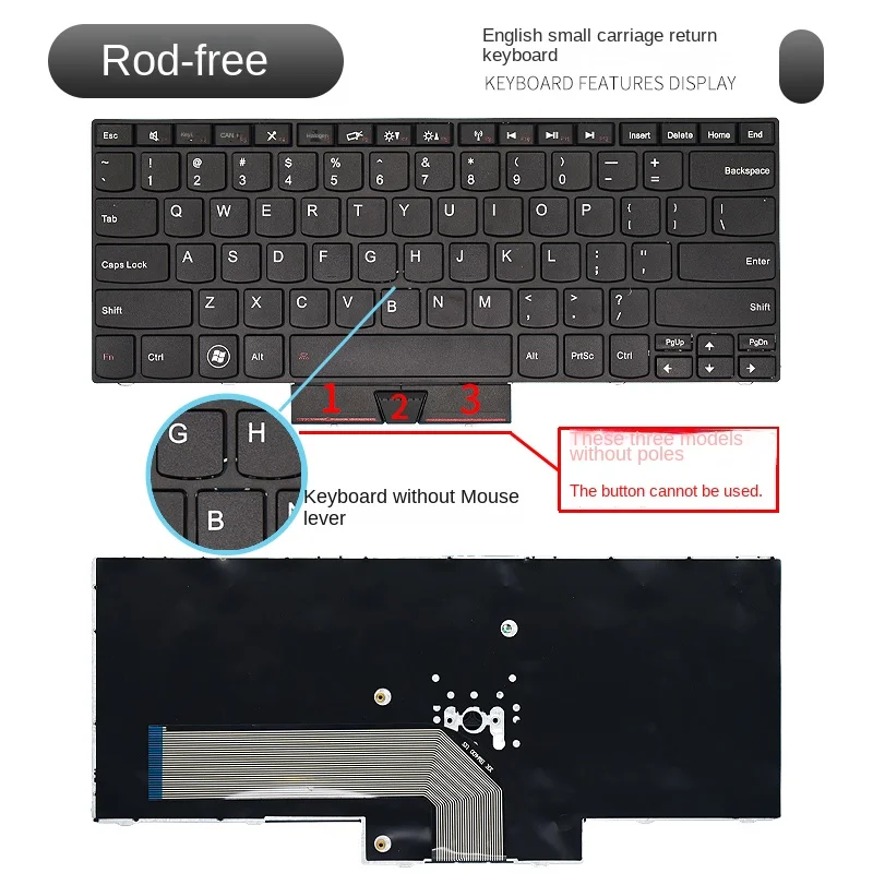

Замените костюм для клавиатуры ноутбука Lenovo IBM Thinkpad E40 E50 Edge14 Edge15