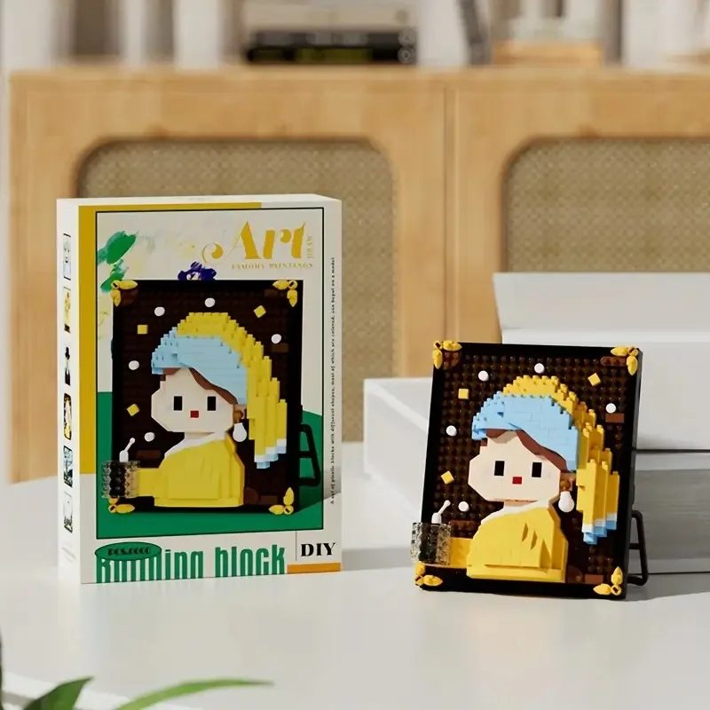 

Famous Paintings Mini Building Blocks, Home Desktop Decoration, Christmas Gift, New Year Gift Christmas, Halloween Gift