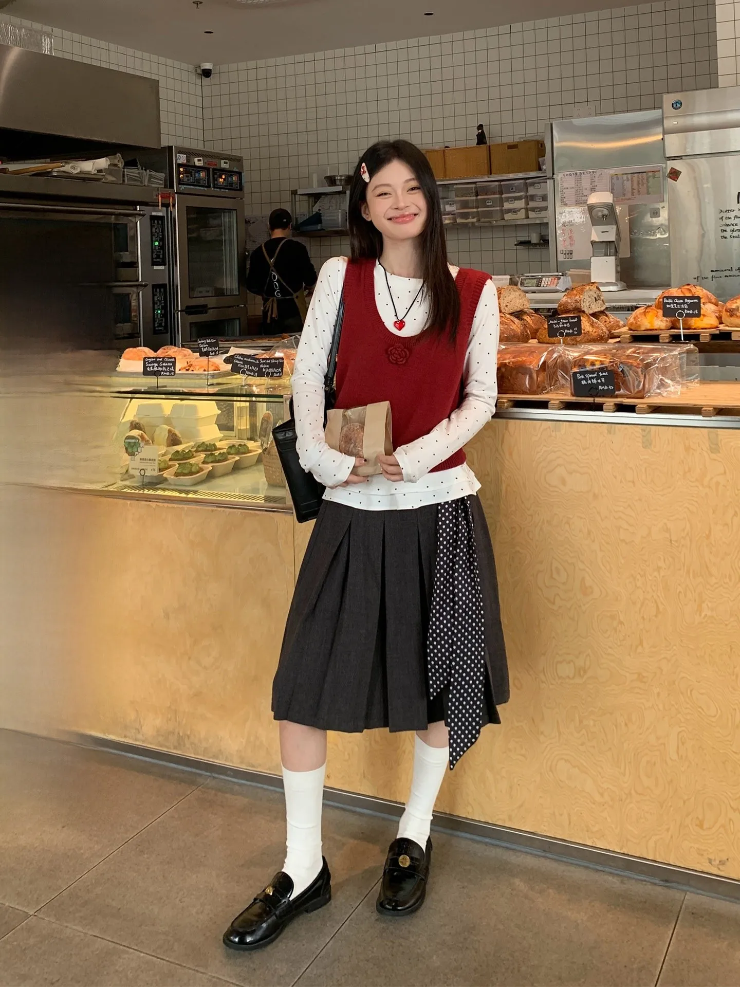 

Юбка женская Song Zhengen Academy, шерстяная, плиссированная, свободного кроя, А-силуэт, в корейском стиле, для весеннего сезона, повседневная одежда