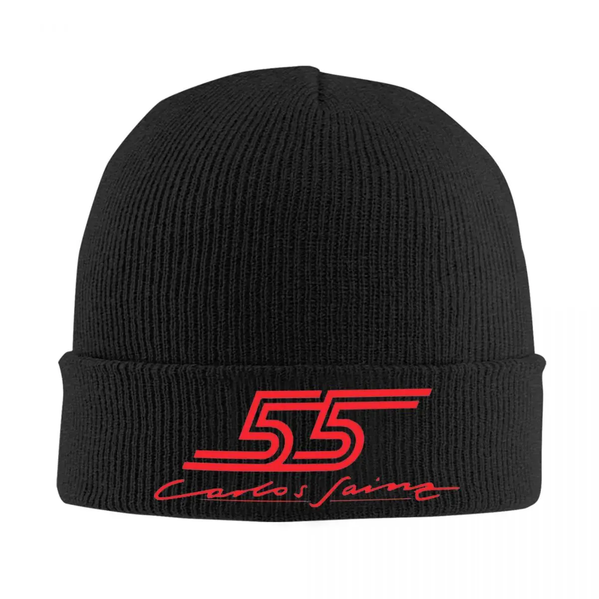 كارلوس ساينز جونيور F1 قبعة محبوكة دافئة الشتاء متماسكة بونيه قبعة Skullies Beanies الهيب هوب قبعات للجنسين