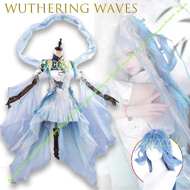 Костюм для косплея Wuthering Waves Qingxiao: Элегантный наряд персонажа Lord Dream State для конвенций, ролевых игр и фотосессий на Хэллоуин