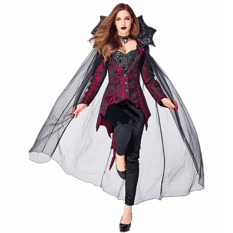 

New Vampire Earl Queen Costume Halloween Cosplay Theme Party Vampire Demon Costume halloween costume for women