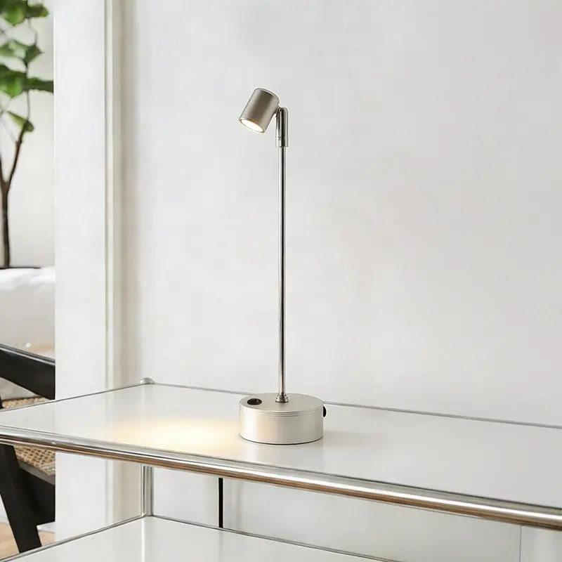 Middle Bauhaus Adjustable Angle Decorative Eye Protection Desk Lamp Portable Rechargeable Bedroom Bedhead Night Light