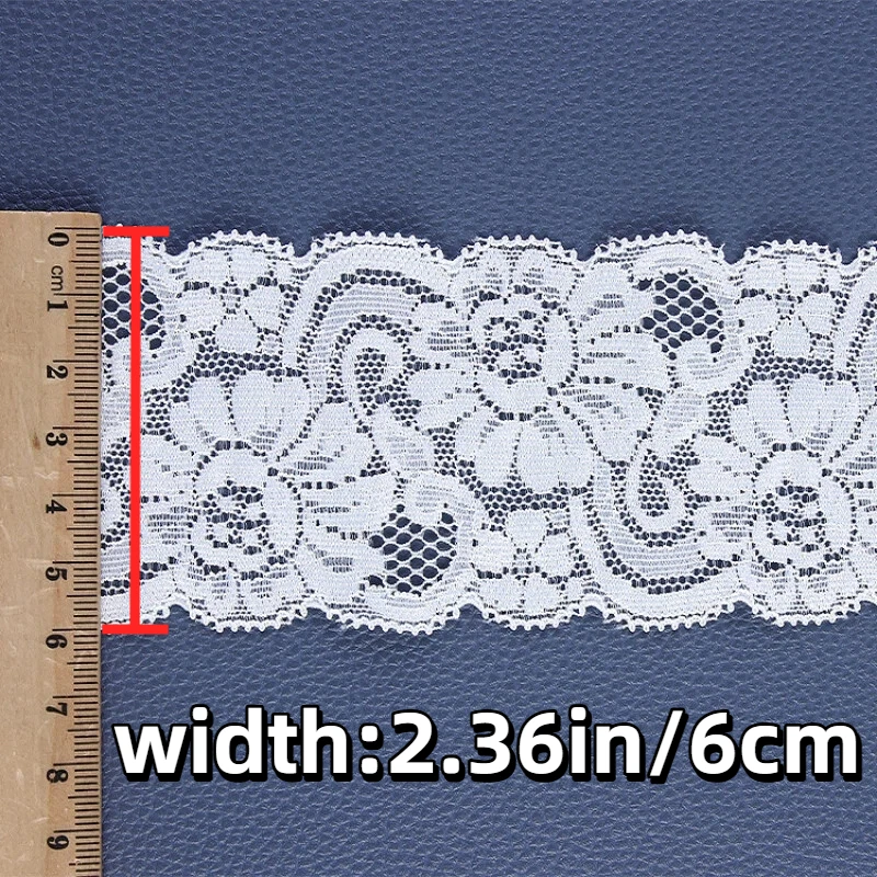 Encaje Floral Blanco de 2.36 P - Home Textiles And Decor reseña y precio