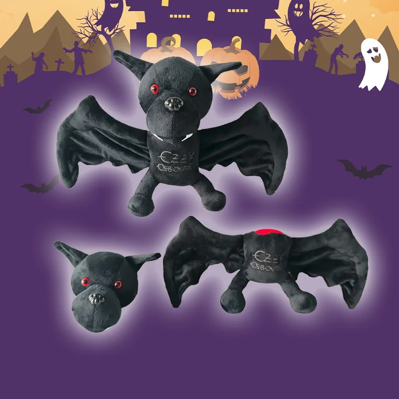 2025 New Ozzy Osbourne Bat Plush Toys Halloween Bat Stuffed Dolls