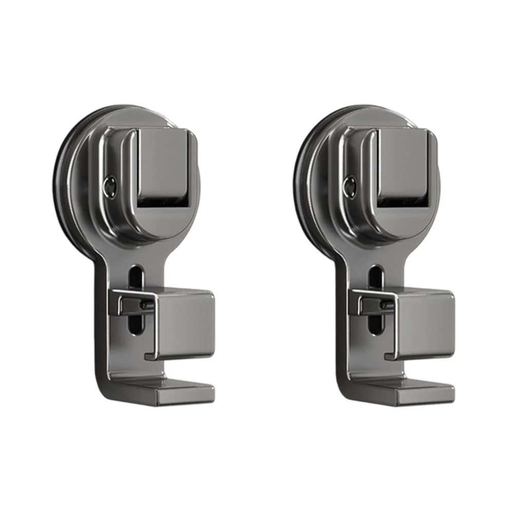 Suction Cup Hook for Washbasin Storage in Bathroom or Shower Aluminum Alloy Frame with Rotatable Joint for Surface Adaptation