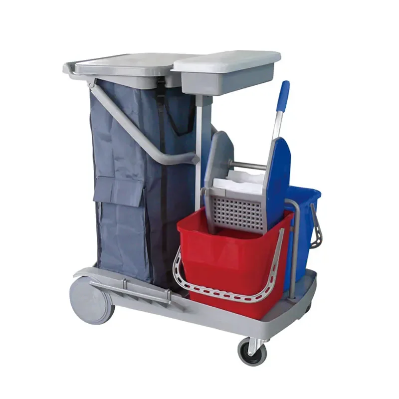 Hospital plastic depressor Kentucky winch mop bucket multifunctional cleaning trolley