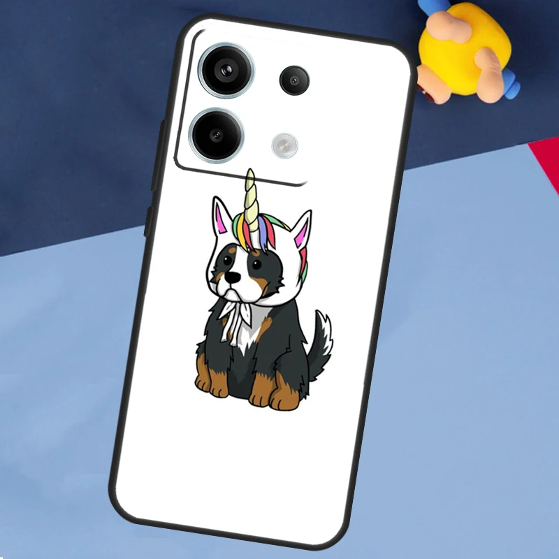 Funny Bernese Mountain Dog Case For Xiaomi Redmi Note 13 Pro Plus Note 9 10 11 12 Pro 9S 10S 11S 12S 10C 12C 13C Coque