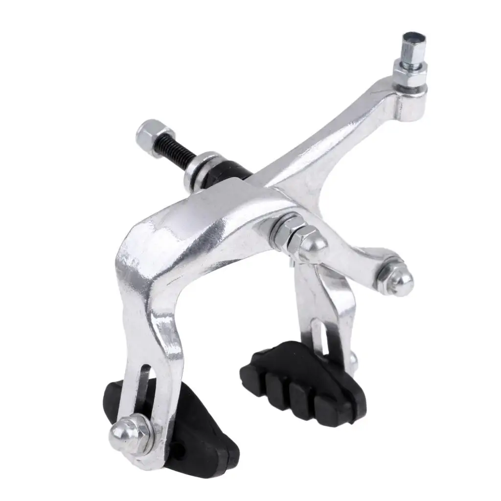 Durable Alloy Side Pull Bicycle Caliper Adjustable Dual Pivot Brake Set for BMX Road Bike Spare Parts