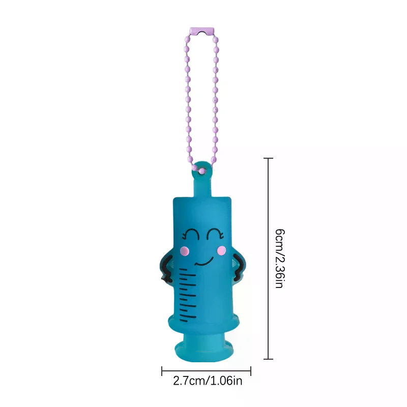 Ampoule Bottle Opener Keychain Innovative Syringe Shape for Medical Glass Medication Bottles Home and Hospital Use