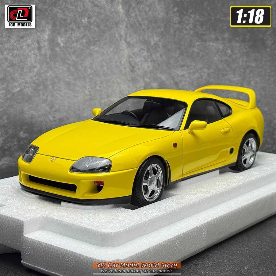 LCD Diecast Automodel 1:18 TOYOTA Supra A80 Automodel Metalen Statische Display Collectie