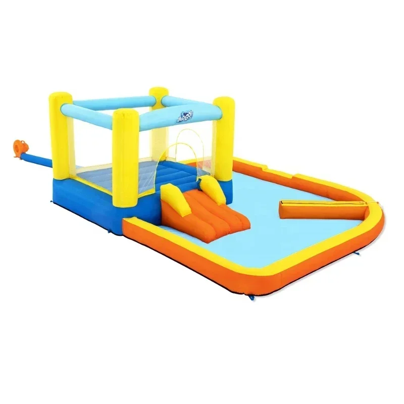 

Быстронадувной пляжный батут-горка, водный парк-замок для двора, детский бассейн для игр на воде