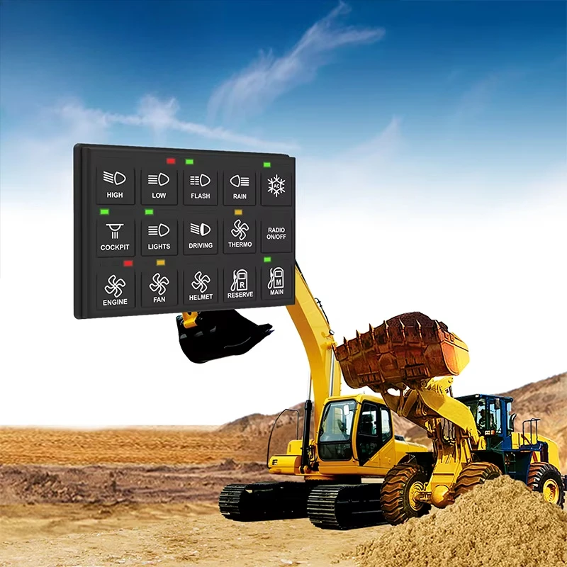 Industrial Engineering Machinery 3*5 Control Switch Panel for Cars Rocker Switch