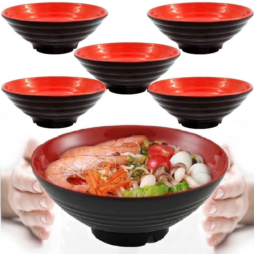 6 Bowls Japanese Bowl 1.3L in Melamine 1300ml