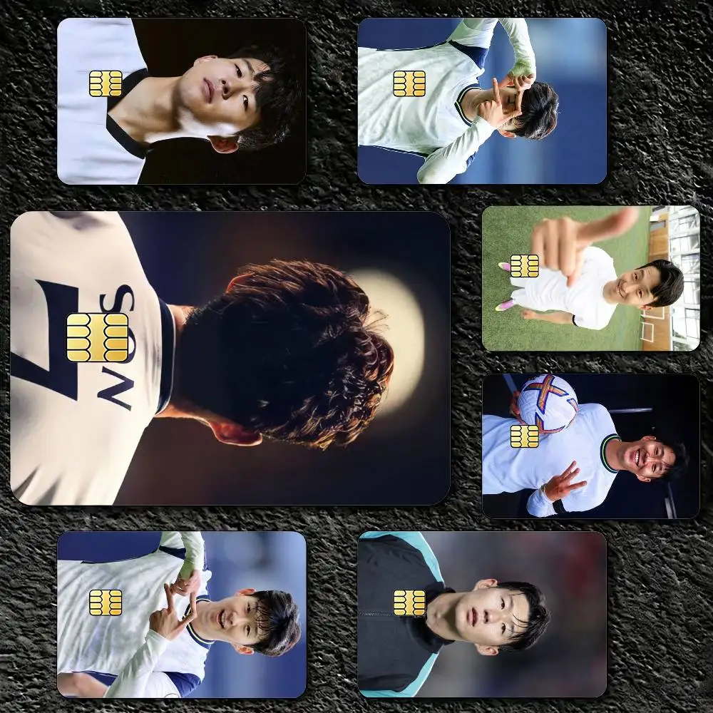Athlete S-Son Heung-min Credit Card Skin Stickers For VISA Bank Bus Metro Access Card Protective Film Cover Sticker