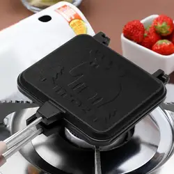 Portable Detachable Sandwich Maker Double Sided Camping Sandwich Maker With Wooden Handle Indoor Grill For Outdoor camping