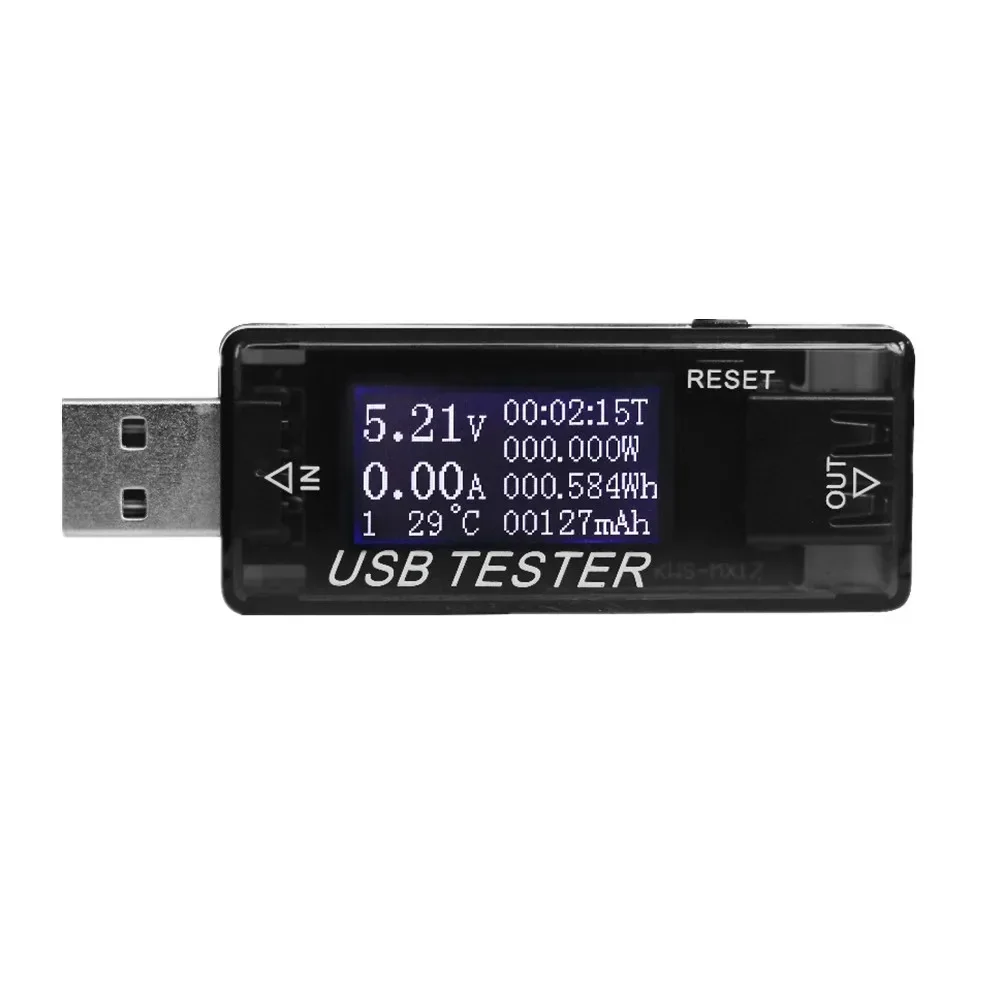 QC2.0 3.0 4-30v Electrical Power USB Capacity Voltage Tester Current Meter Monitor Voltmeter Ammeter