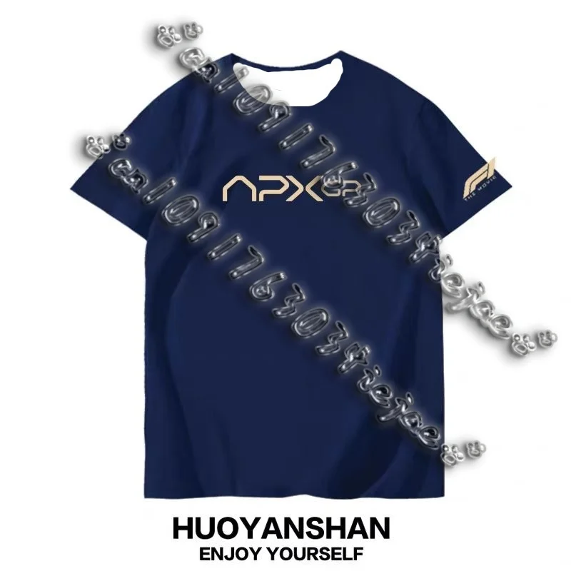 

Brad Pitt Men's and Women's T-shirts From Movie F1, Outdoor Sports, Casual, Comfortable, Quick-drying, 3D Printed Large T-shirts