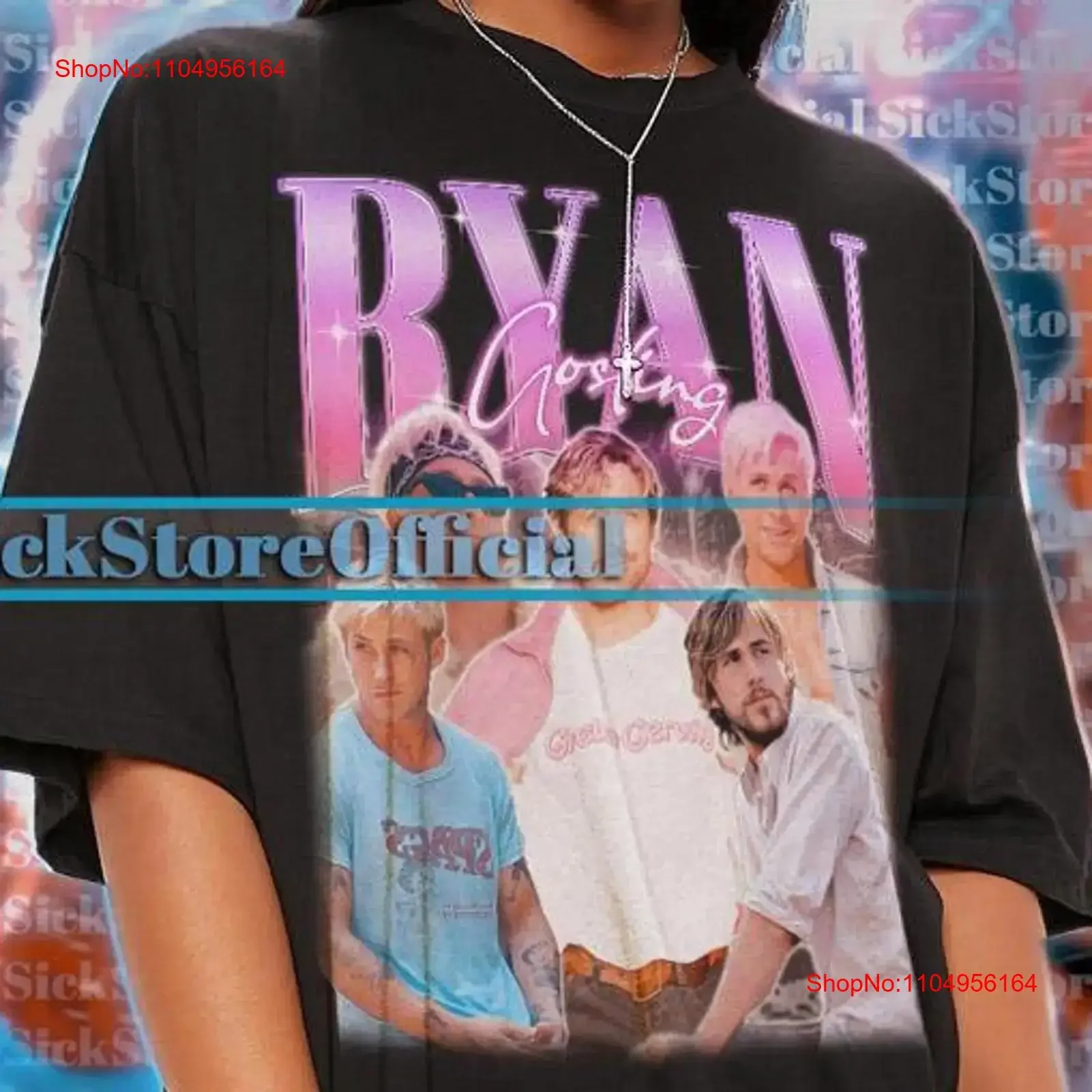 

RYAN GOSLING Vintage T Shirt Homage Fan Retro 90s Sweater Merch ari vintage Washed Versatile Unisex Top For Everyday Wear